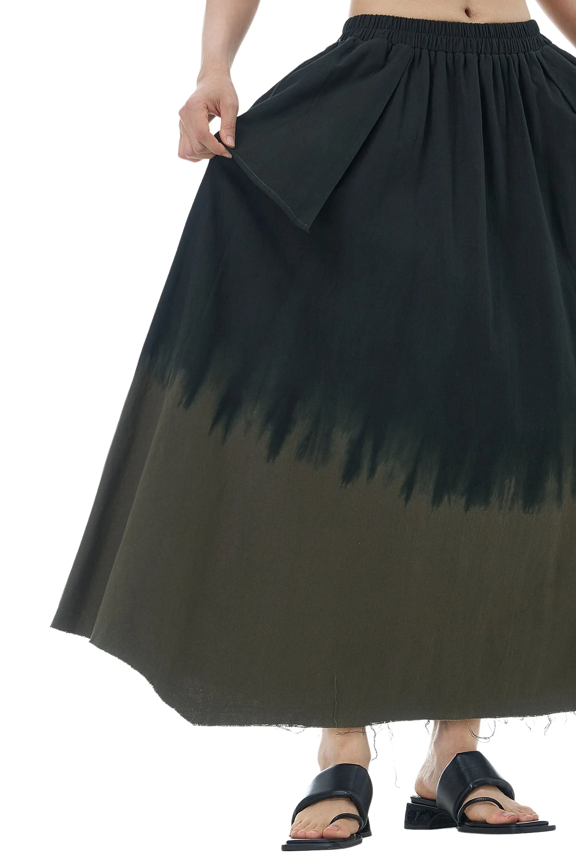 Shadow Vine Tie-Dye Skirt