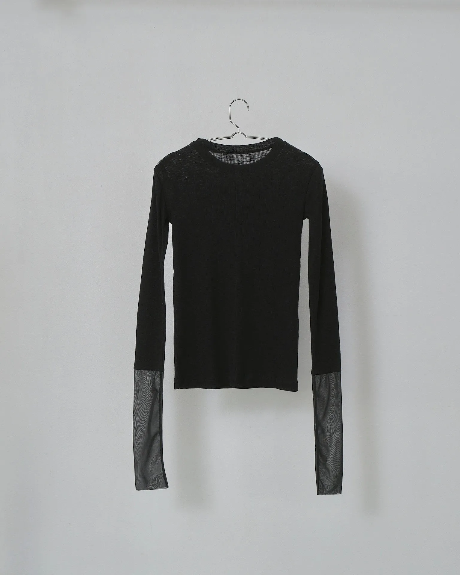 Sheer Cuffs Long Sleeve T