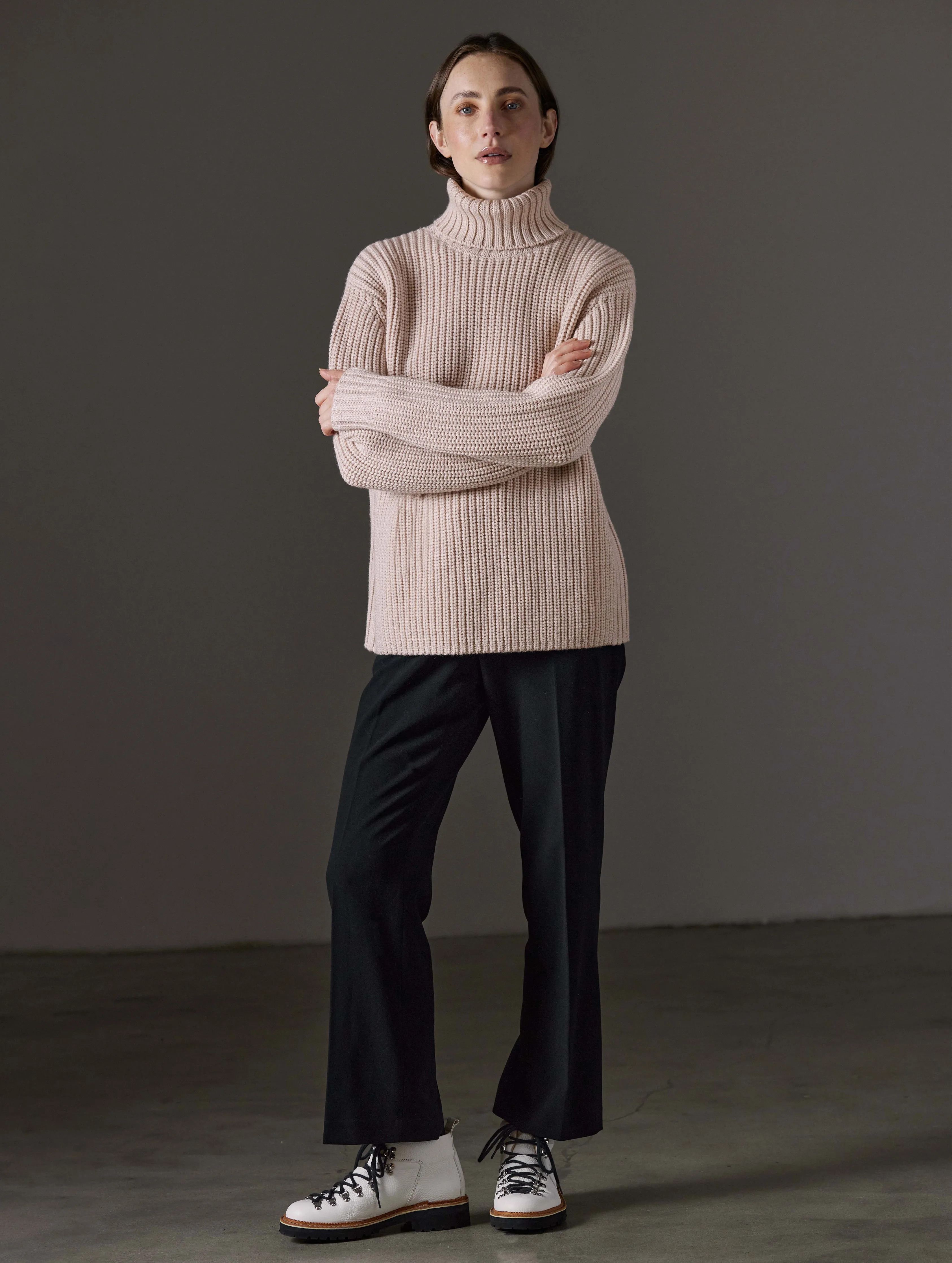 Sherwood Turtleneck Sweater - Blush