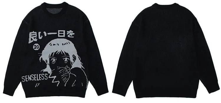 Shinji Enigma Textured Knit Pullover Sweater