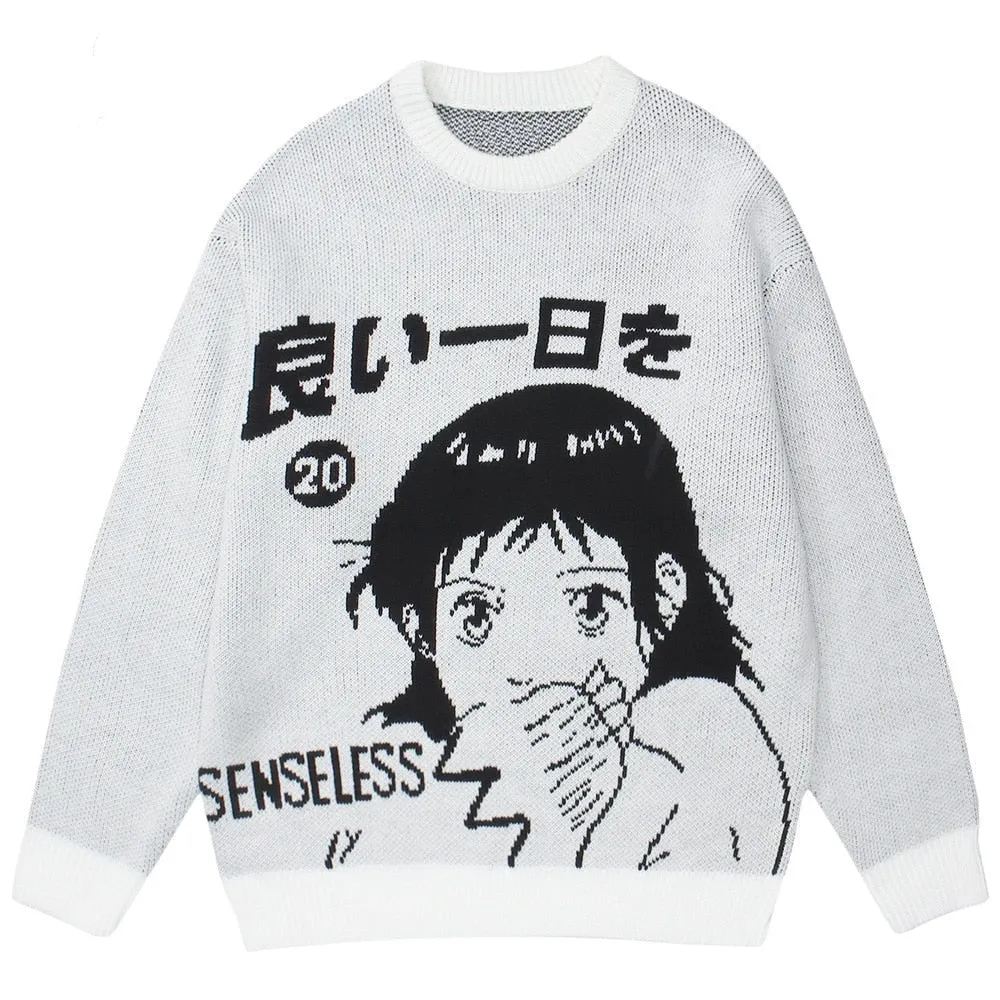 Shinji Enigma Textured Knit Pullover Sweater