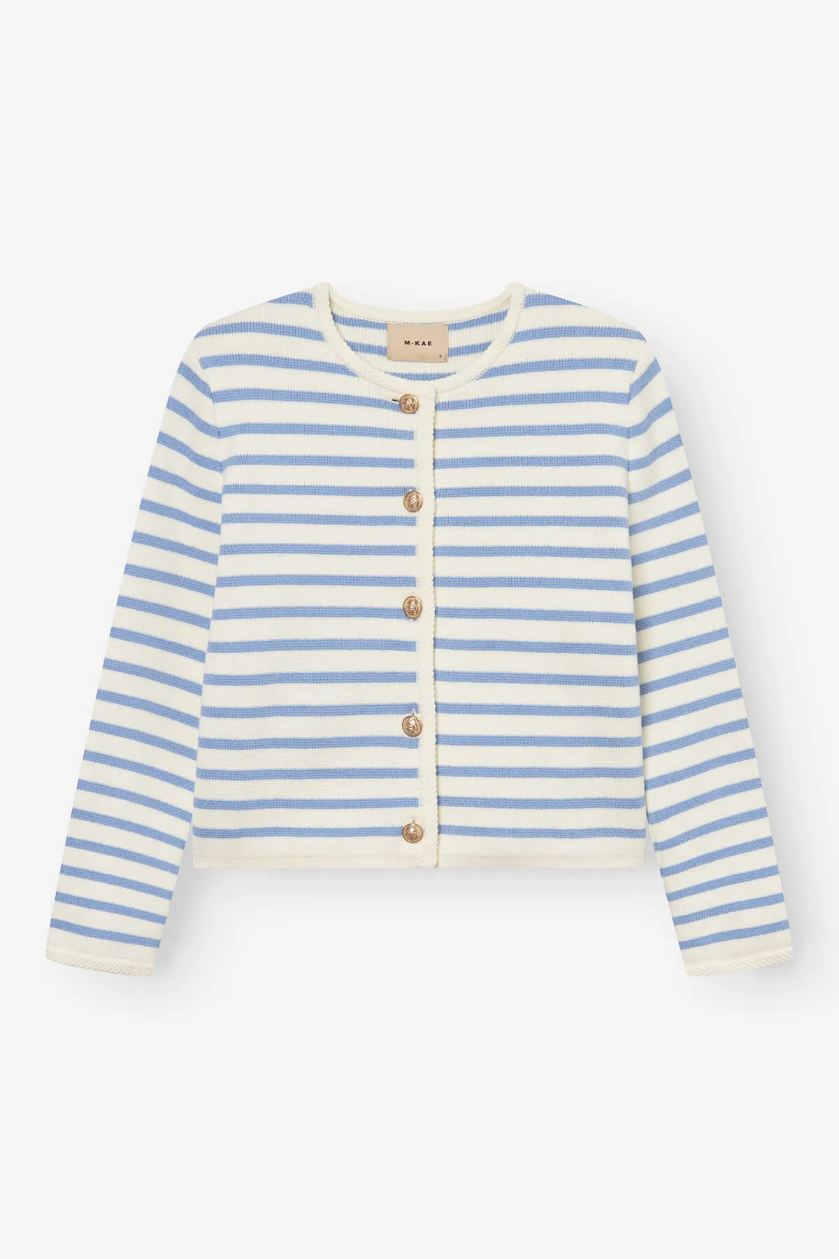 Sienna Cardigan - Striped Blue