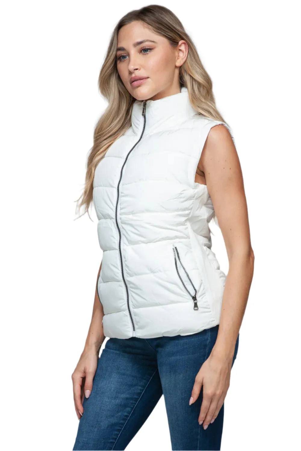 Snobbish Zip Up Turtleneck Vest with Pockets