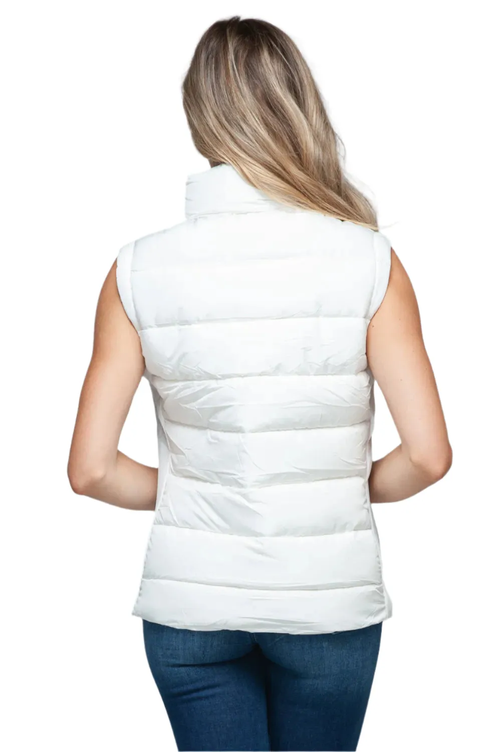 Snobbish Zip Up Turtleneck Vest with Pockets