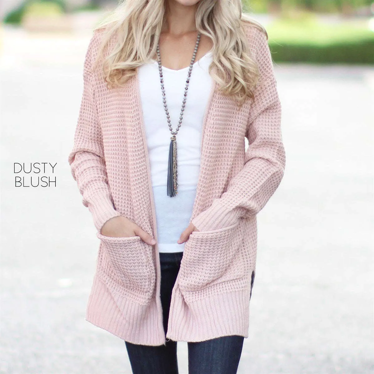 Soft Waffle Knit Cardigan | S-XL