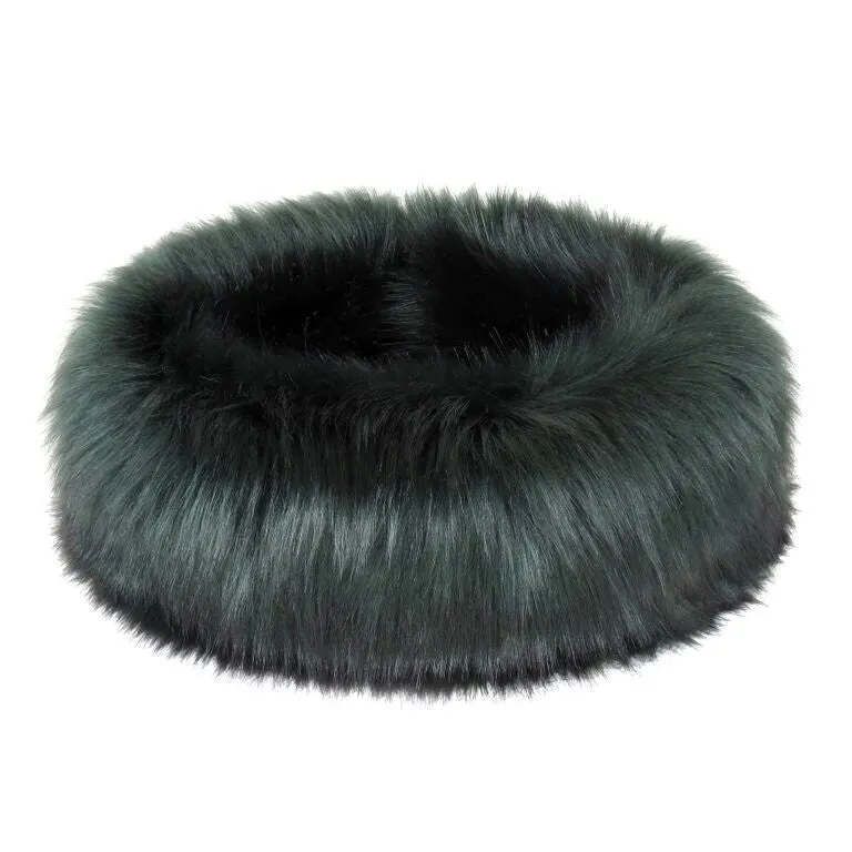 Spruce Faux Fur Huff