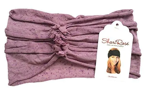 Stretch Chunky Wide Head-band, Hair-band, Lavender Boho Chic Head-wrap - 052