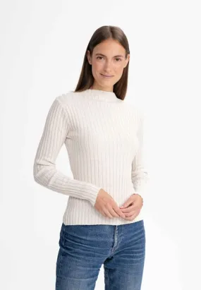 Strickpullover NAMARI cream melange | MELAWEAR