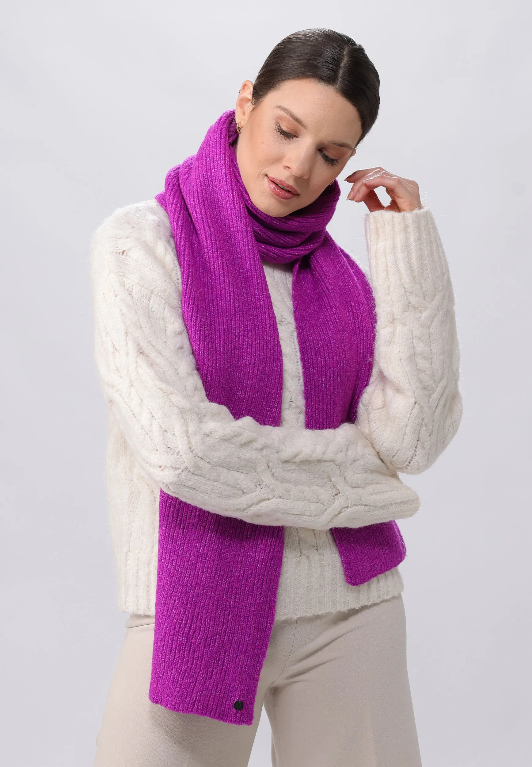 Sustainability Edition Solid Knit Recycled Scarf