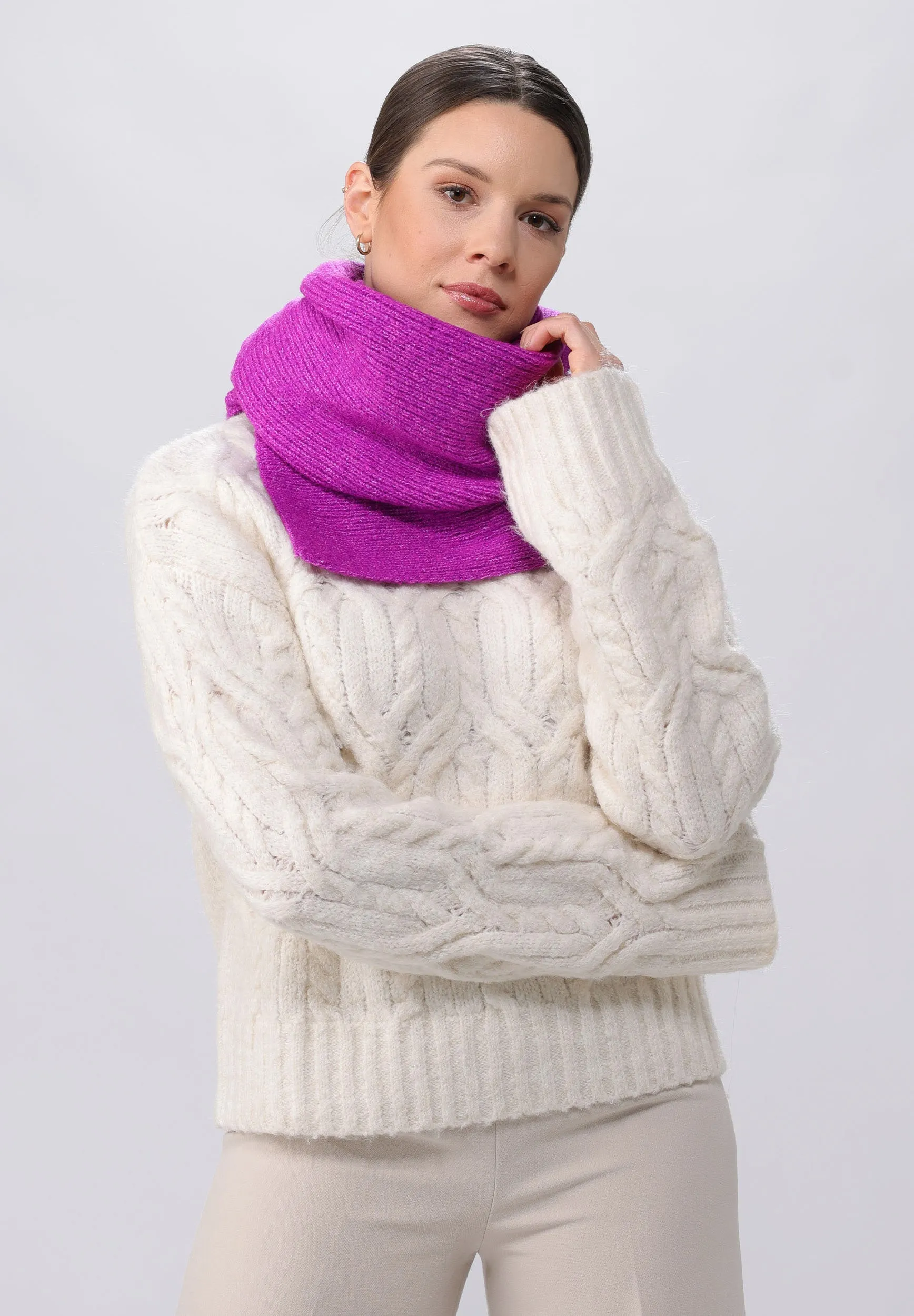 Sustainability Edition Solid Knit Recycled Scarf