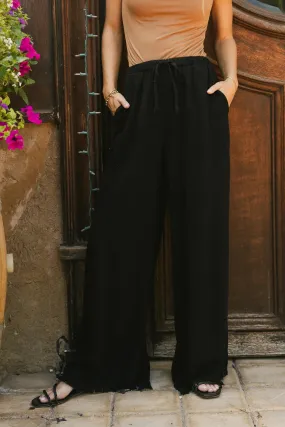 Tatum Woven Pants in Black - FINAL SALE