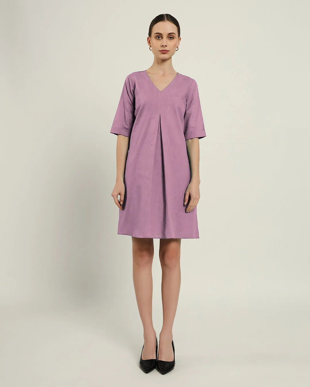 The Giza Purple Swirl Cotton Dress