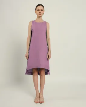 The Odesa Purple Swirl Cotton Dress