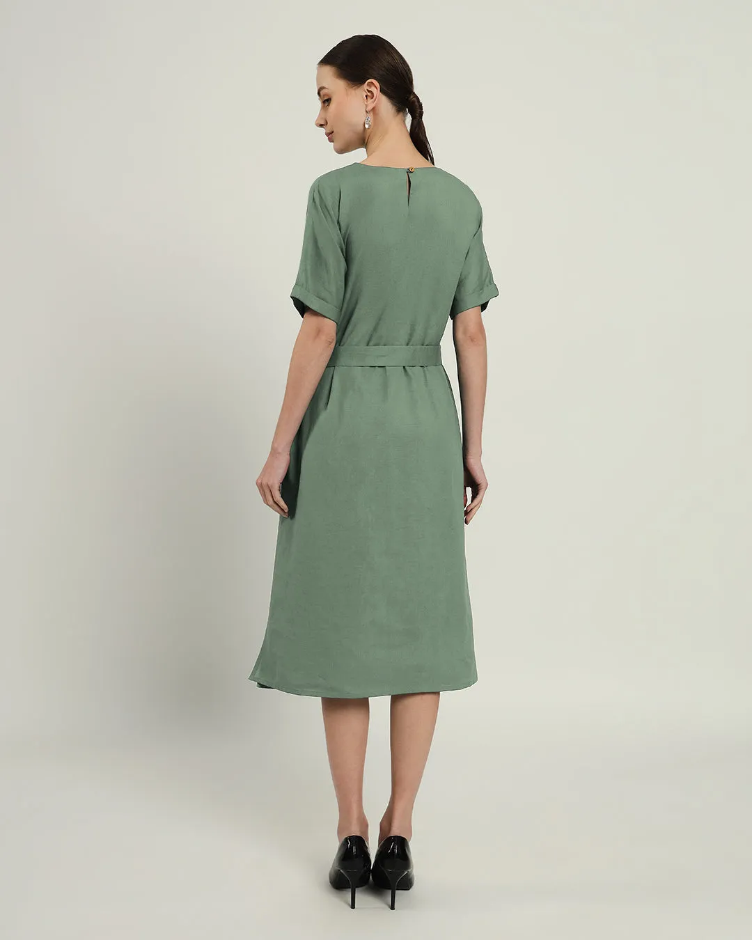 The Tayma Mint Cotton Dress