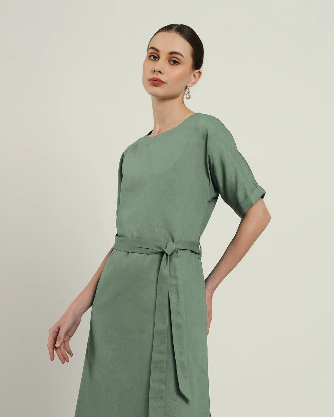 The Tayma Mint Cotton Dress