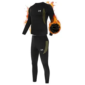 Thermal Underwear for Men, Winter Gear Long Johns Base Layer Top and Bottom Set for Skiing Running