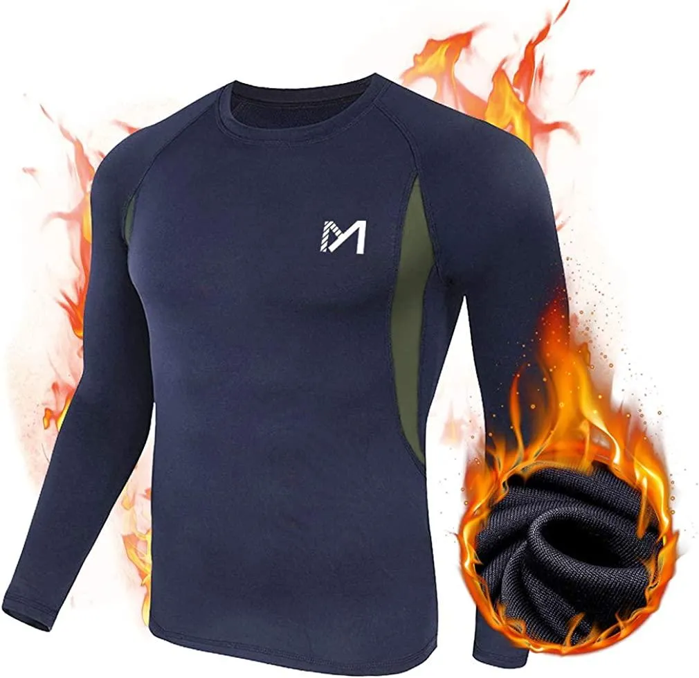 Thermal Underwear for Men, Winter Gear Long Johns Base Layer Top and Bottom Set for Skiing Running