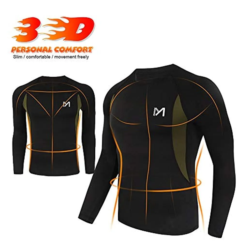 Thermal Underwear for Men, Winter Gear Long Johns Base Layer Top and Bottom Set for Skiing Running