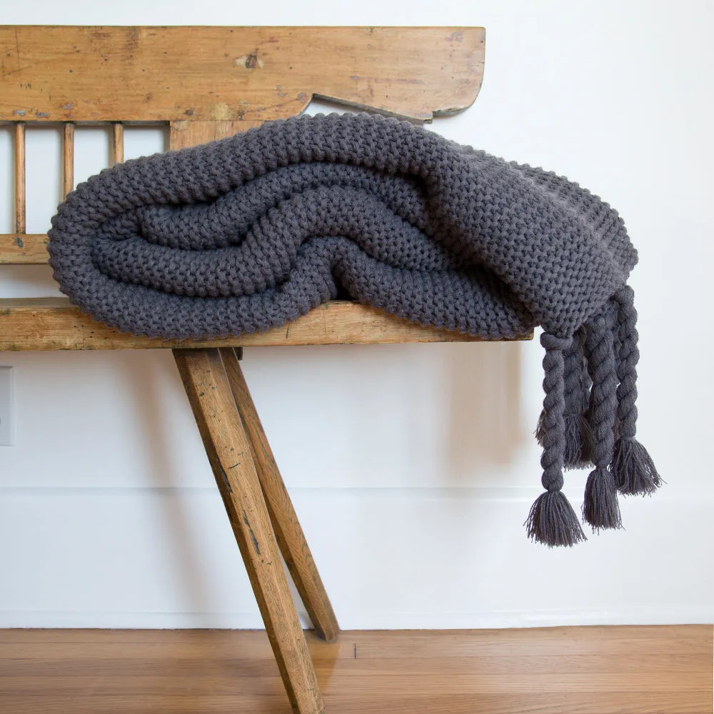 Trestles Chunky Knit Throw by Pom Pom at Home