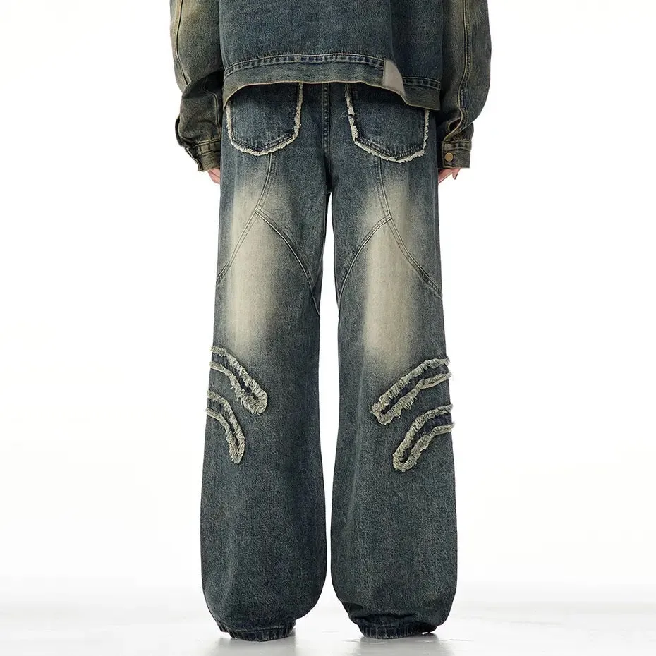 Trio Patch Denim Pants