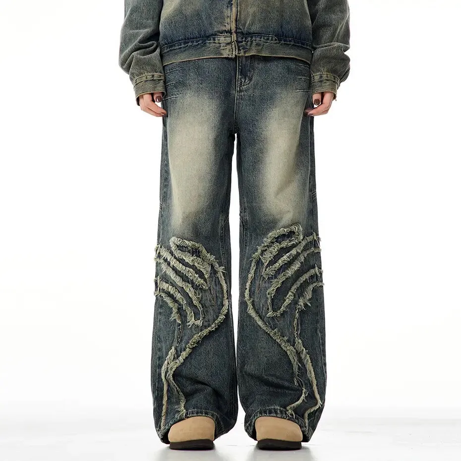 Trio Patch Denim Pants