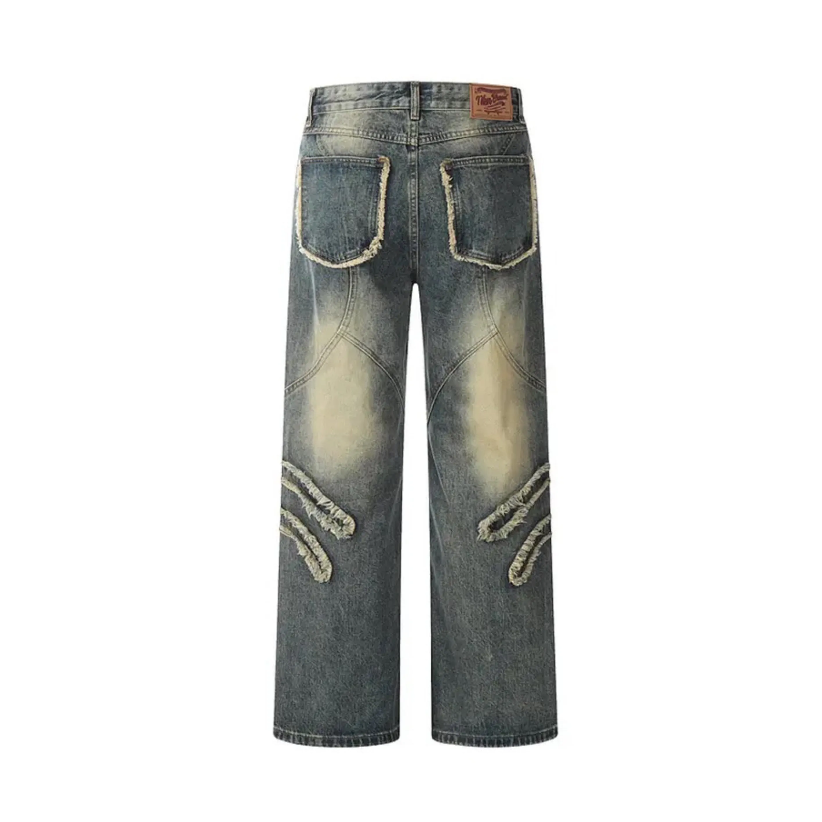 Trio Patch Denim Pants