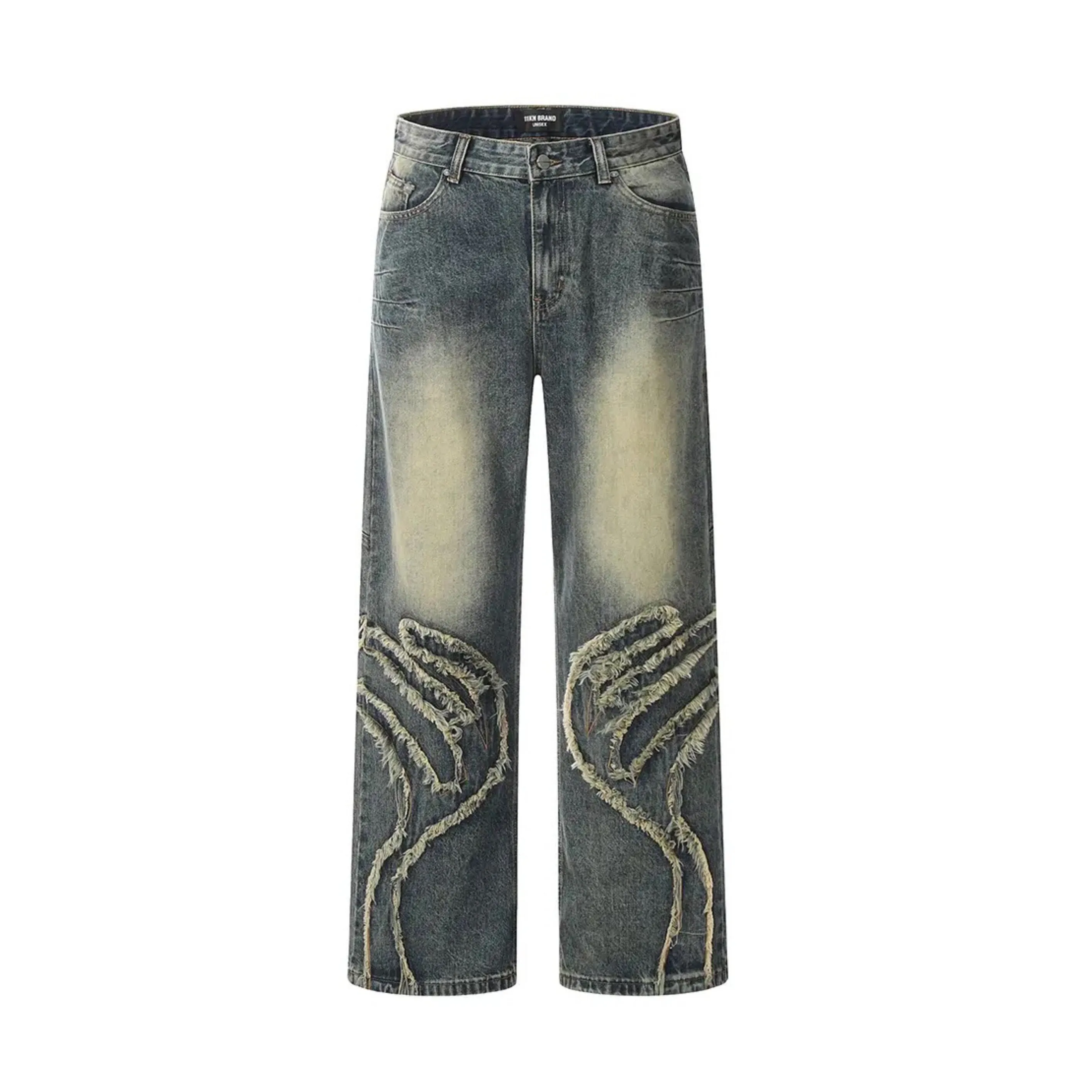 Trio Patch Denim Pants