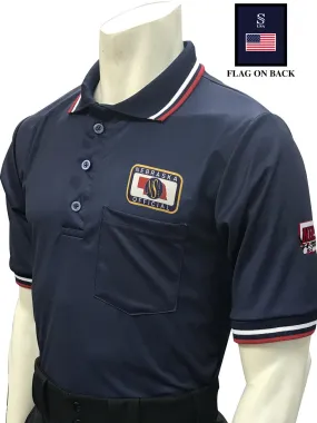 USA300NE-NHS - Smitty "Made in USA" - Baseball Men's Short Sleeve Ump Shirt Navy