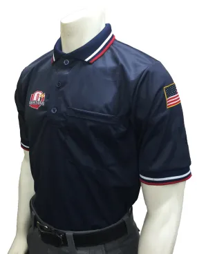 USA300OH - Smitty "Made in USA" - "OHSAA" Short Sleeve Baseball Ump Shirt Navy