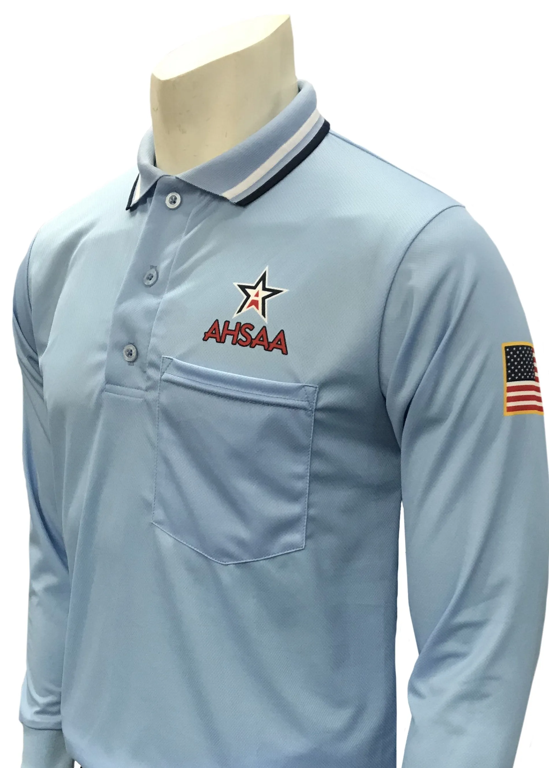 USA301AL - Smitty "Made in USA" - Dye Sub Alabama Baseball Long Sleeve Shirt - Available in Navy, Powder Blue, and Black