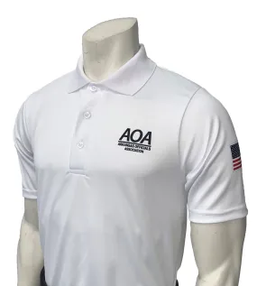 USA400AR - Smitty "Made in USA" - AOA Men's Short Sleeve WHITE Volleyball Shirt