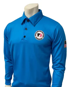 USA401IGU BB - Smitty "Made in USA" - IGHSAU Men's Long Sleeve "BRIGHT BLUE" Volleyball Shirt