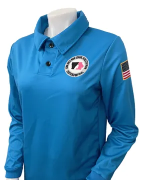 USA403IGU BB - Smitty "Made in USA" - IGHSAU Women's Long Sleeve "BRIGHT BLUE" Volleyball Shirt