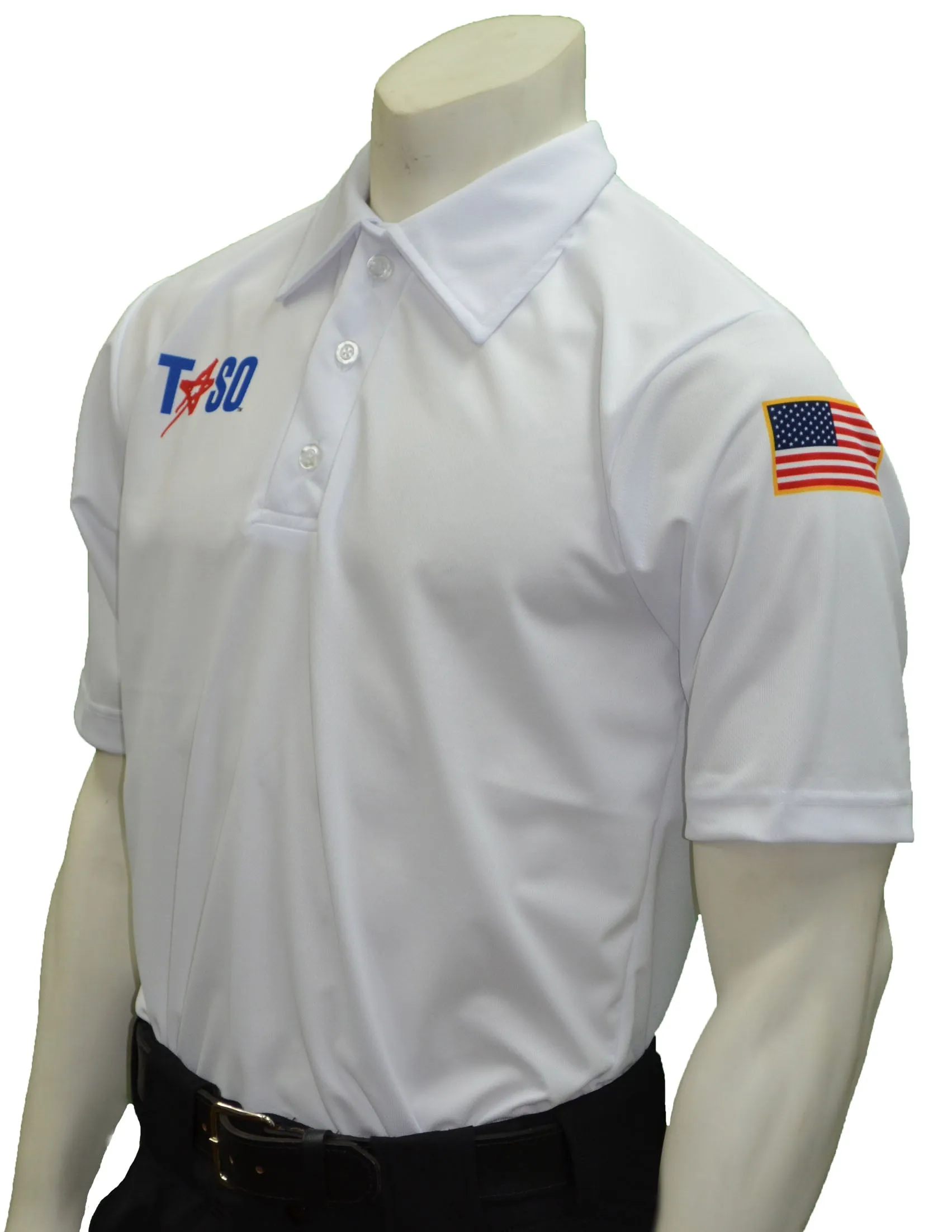 USA431TASO WHT - Smitty "Made in USA" - "TASO" Men's Volleyball Short Sleeve Shirt w/Pocket