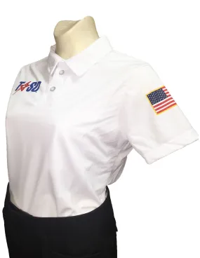 USA433TASO WHT - Smitty "Made in USA" - "TASO" Women's Volleyball Short Sleeve Shirt w/Pocket