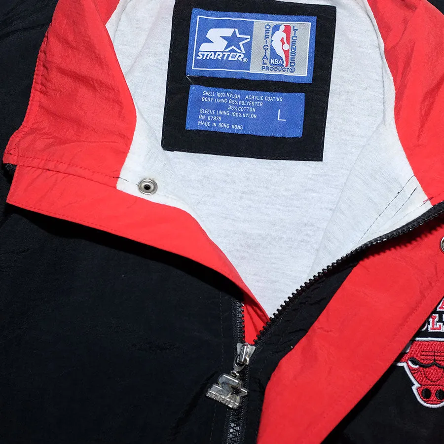 Vintage Starter Chicago Bulls Track Jacket Large