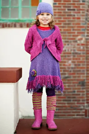 Warm Children's Tie Top Cardigan Sweater