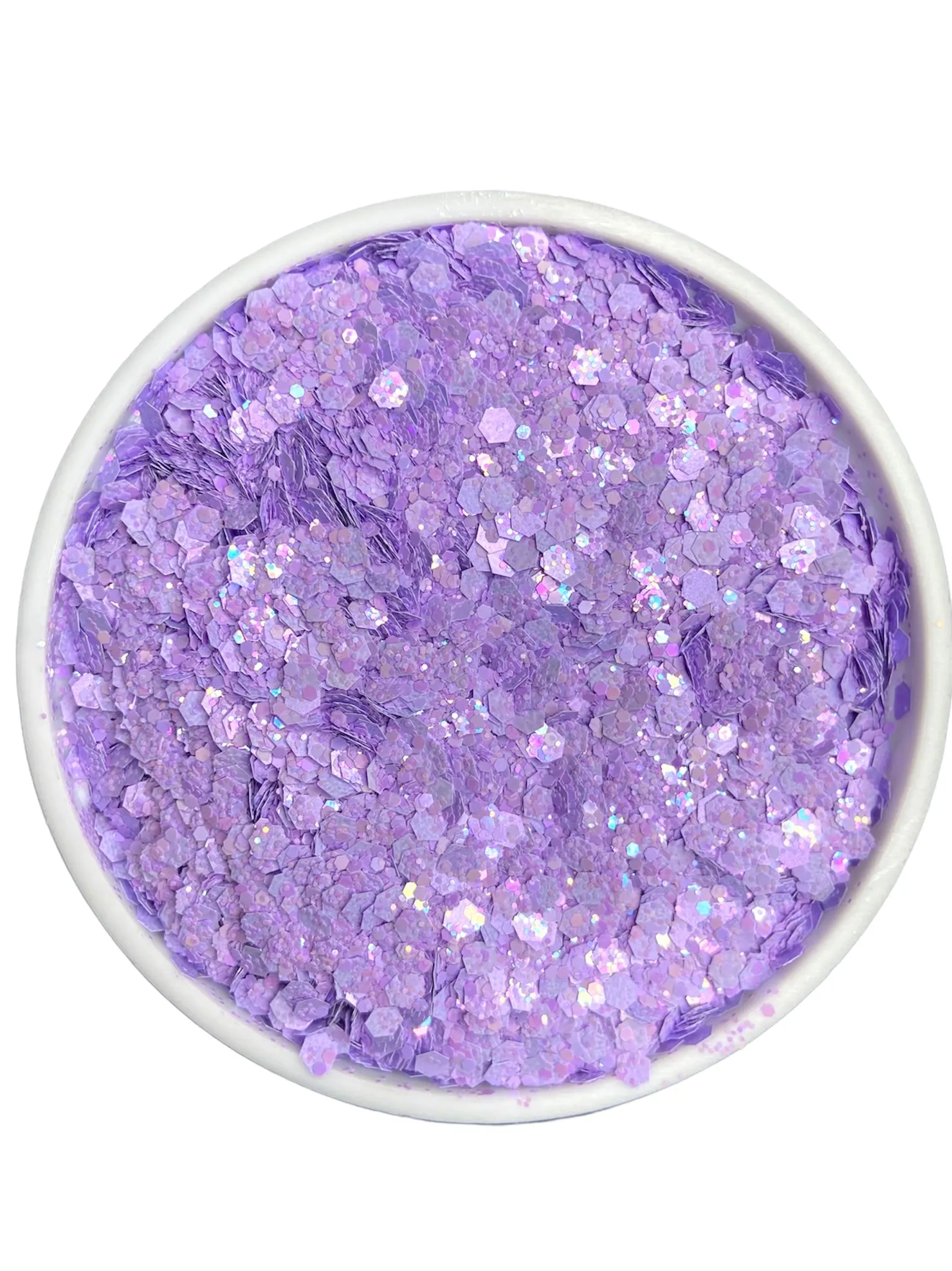 Wisteria purple pastel iridescent Chunky Mix