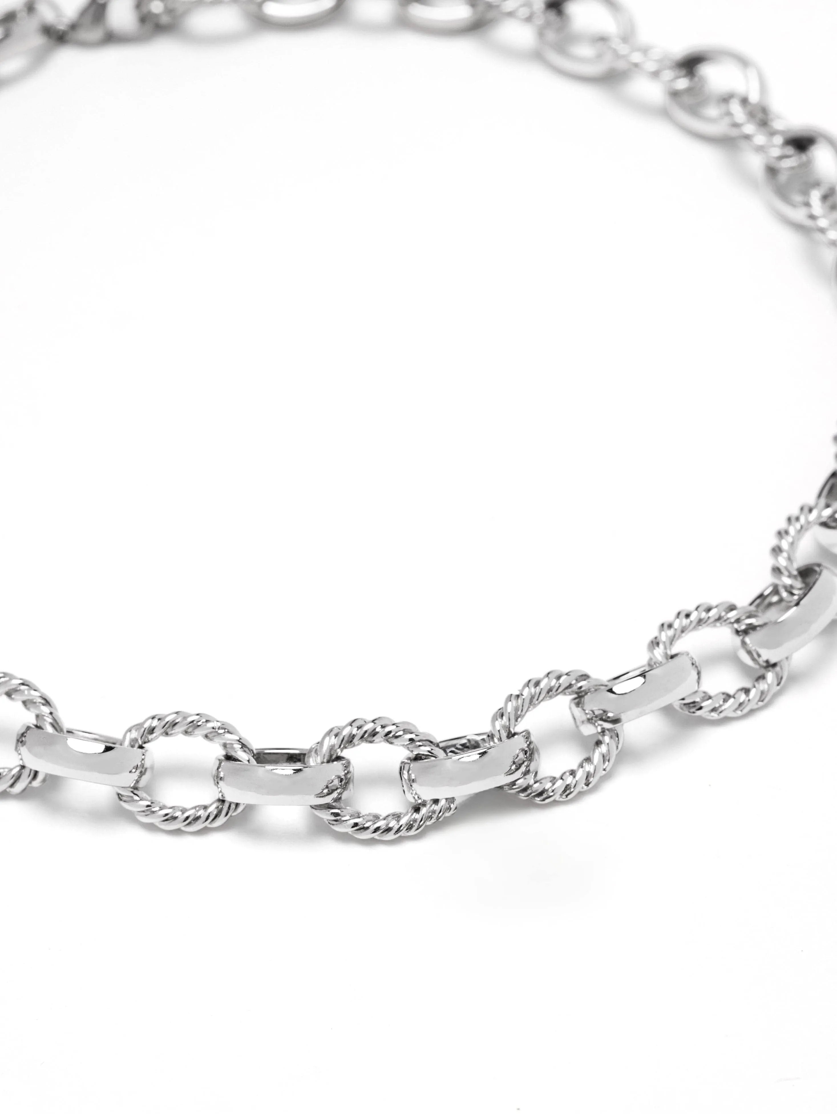 Women's Silver Cable Choker