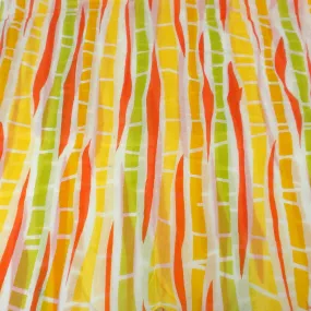 Yellow Columns Design Cotton Scarf Asha Handicrafts