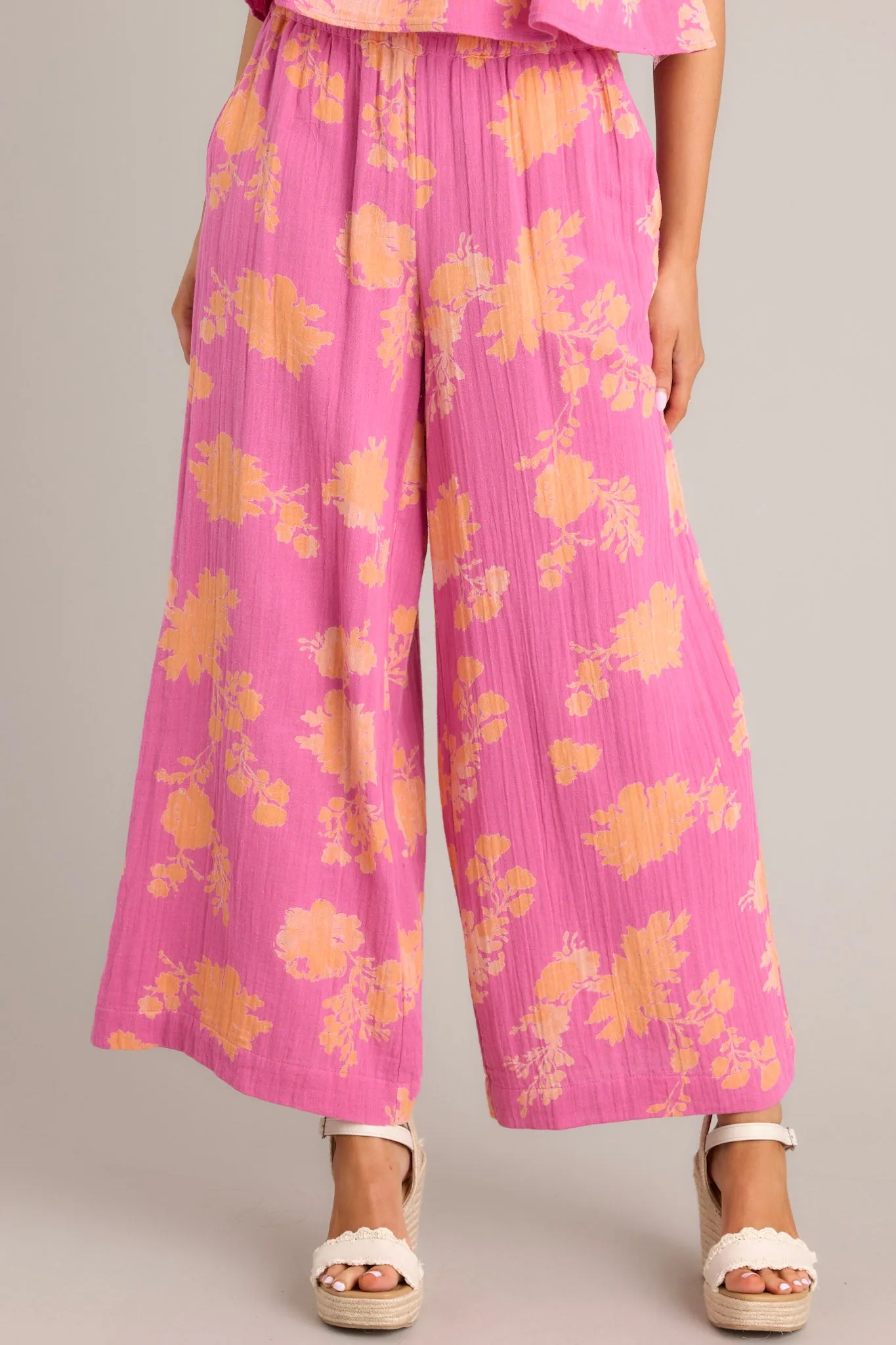 Z-Supply Monte Sunshine Raspberry Sorbet Floral Pants